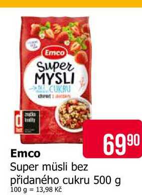 Emco Super müsli bez přidaného cukru 500 g 