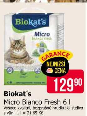 Biokat's Micro Bianco Fresh 6 l