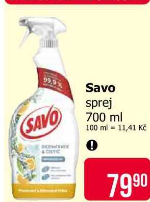 Savo sprej 700 ml Teta drogerie