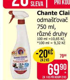 Chante Clair odmašťovač 750 ml Teta drogerie