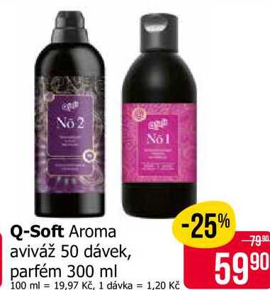Q-Soft Aroma aviváž 50 dávek