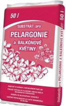 SUBSTRÁT PRO PELARGONIE A BALKÓNOVÉ KVĚTINY