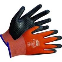LUX-TOOLS PRACOVNÍ RUKAVICE ČERNO-ORANŽOVÉ