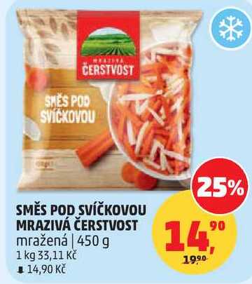 SMĚS POD SVÍČKOVOU MRAZIVÁ ČERSTVOST mražená, 450 g 