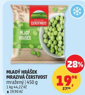 MLADÝ HRÁŠEK MRAZIVÁ ČERSTVOST mražený, 450 g