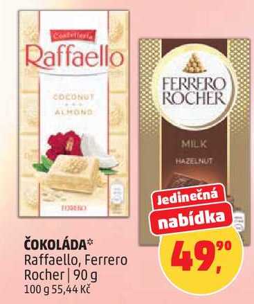 ČOKOLÁDA Raffaello, 90 g