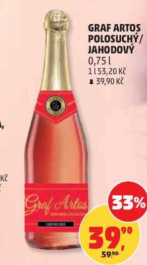 GRAF ARTOS POLOSUCHÝ/ JAHODOVÝ, 0,75 l  