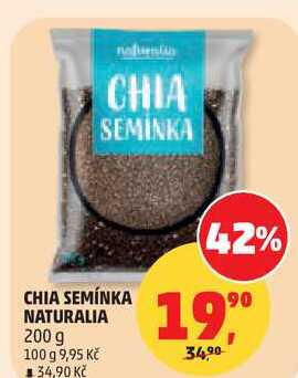 CHIA SEMÍNKA NATURALIA, 200 g  