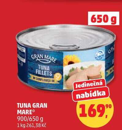 TUNA GRAN MARE, 900/650 g 