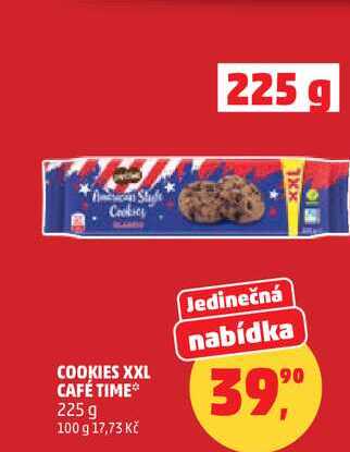 COOKIES XXL CAFÉ TIME, 225 g 
