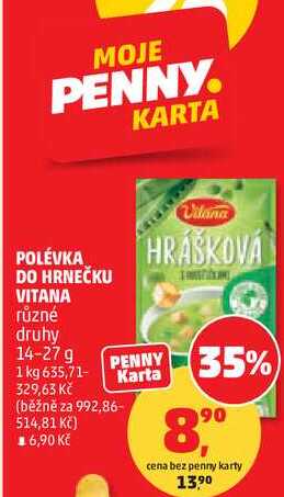 POLÉVKA DO HRNEČKU VITANA různé druhy, 14-27 g  