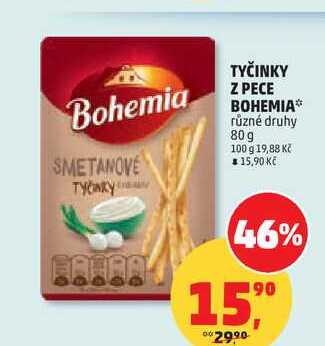 TYČINKY Z PECE BOHEMIA různé druhy, 80g 