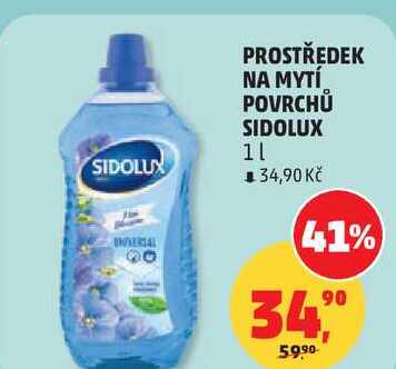 PROSTŘEDEK NA MYTÍ POVRCHŮ SIDOLUX, 1 l Penny Market
