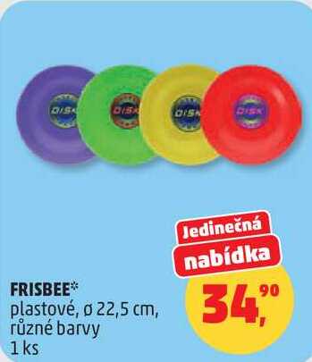 FRISBEE plastové, o 22,5 cm, 1 ks 
