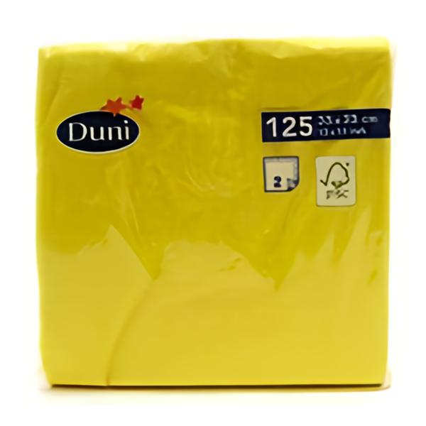 Duni Ubrousky 2-vrstvé, 33cm, žluté Košík.cz