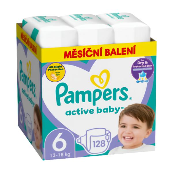 Pampers Active Baby Měsíční balení vel. 6 (13-18kg) Košík.cz