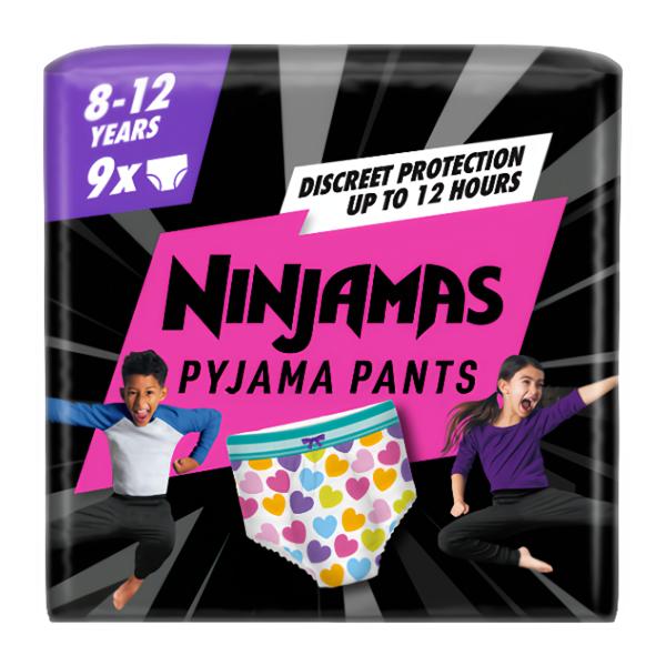 Pampers Ninjamas Pyjama Pants Heart vel. 8 (27-43 kg) Košík.cz