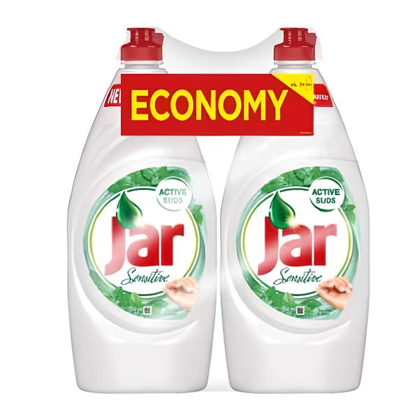 Jar Sensitive Tea Tree & Mint mycí prostředek na nádobí, 2x 900 ml Košík.cz