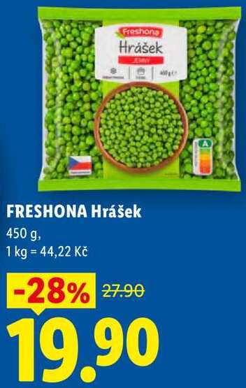FRESHONA Hrášek, 450 g   