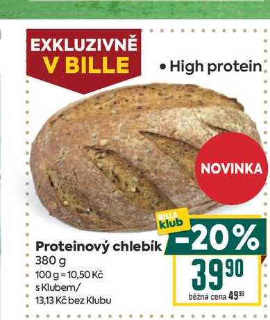 Proteinový chlebík 380 g 