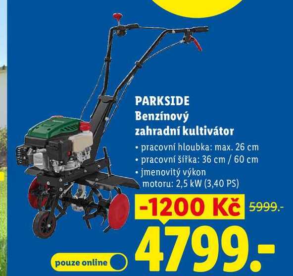 PARKSIDE Benzínový zahradní kultivátor 