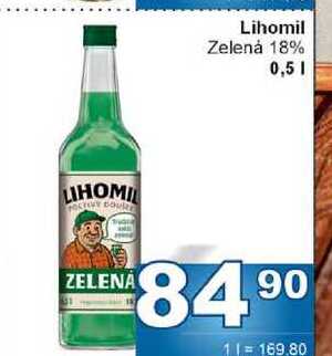 Lihomil Zelená 18% 0,5l