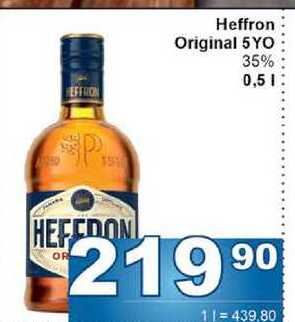 Heffron Original 5 YO 35% 0,5l