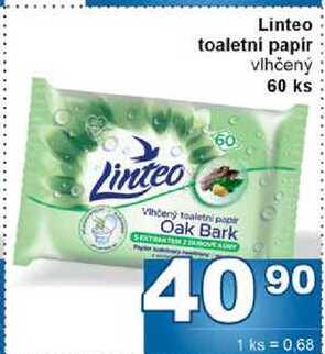 Linteo toaletní papír vlhčený 60 ks 