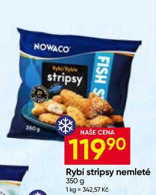 NOWACO Rybí stripsy nemleté 350 g