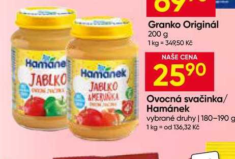 Hamánek vybrané druhy 180-190 g Hruška