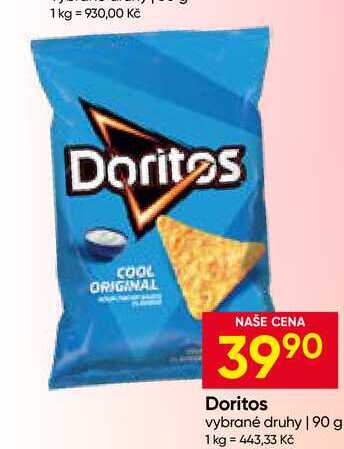 Doritos vybrané druhy 90 g