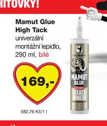 Mamut Glue High Tack univerzální montážní lepidlo, 290 ml