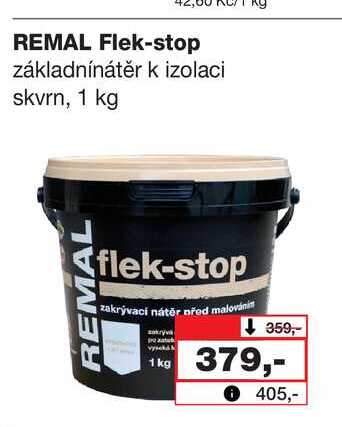 REMAL Flek-stop základnínátěr k izolaci skvrn, 1 kg Barvy a laky drogerie 