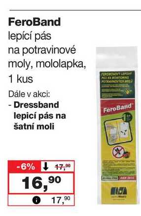 FeroBand lepící pás na potravinové moly, mololapka, 1 kus Barvy a laky drogerie 