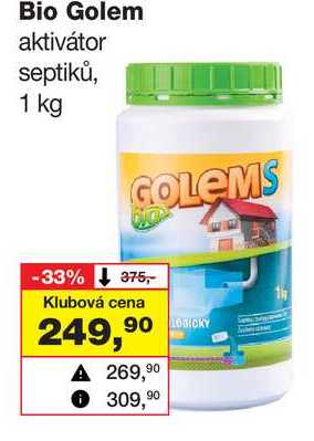 Bio Golem aktivátor septiků, 1 kg Barvy a laky drogerie 