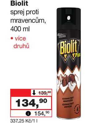 Biolit sprej proti mravencům, 400 ml Barvy a laky drogerie 