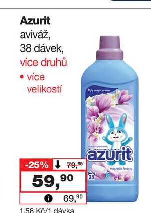 Azurit aviváž, 38 dávek
