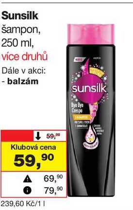Sunsilk šampon, 250 ml Barvy a laky drogerie 