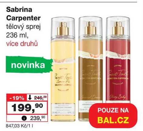 Sabrina Carpenter tělový sprej 236 ml