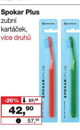 Spokar Plus zubní kartáček Barvy a laky drogerie 