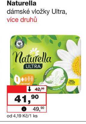 Naturella dámské vložky Ultra Barvy a laky drogerie 