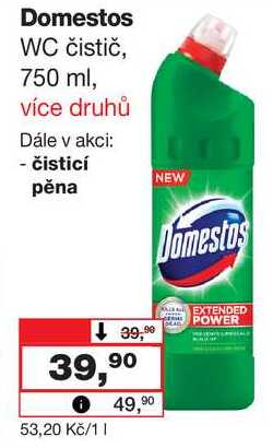 Domestos WC čistič, 750 ml Barvy a laky drogerie 