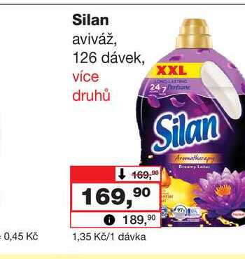 Silan aviváž, 126 dávek, XXL Barvy a laky drogerie 