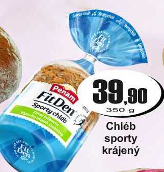Chléb sporty krájený 350 g