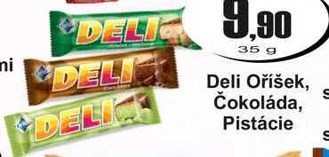 Deli Oříšek, Čokoláda, Pistácie 35 g