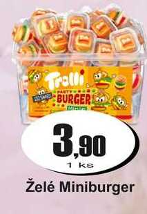 Želé Miniburger 1 ks
