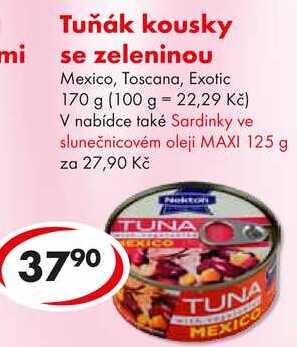Tuňák kousky se zeleninou, 170 g 