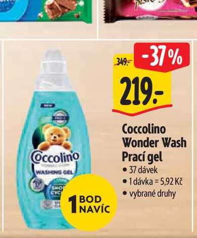 Coccolino Wonder Wash Prací gel 37 dávek Albert