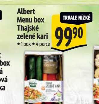  Albert Menu box Thajské zelené kari  1 box 
