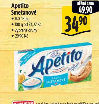 Apetito Smetanové  140-150 g  